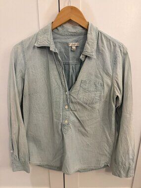 women's denim J. Crew popover